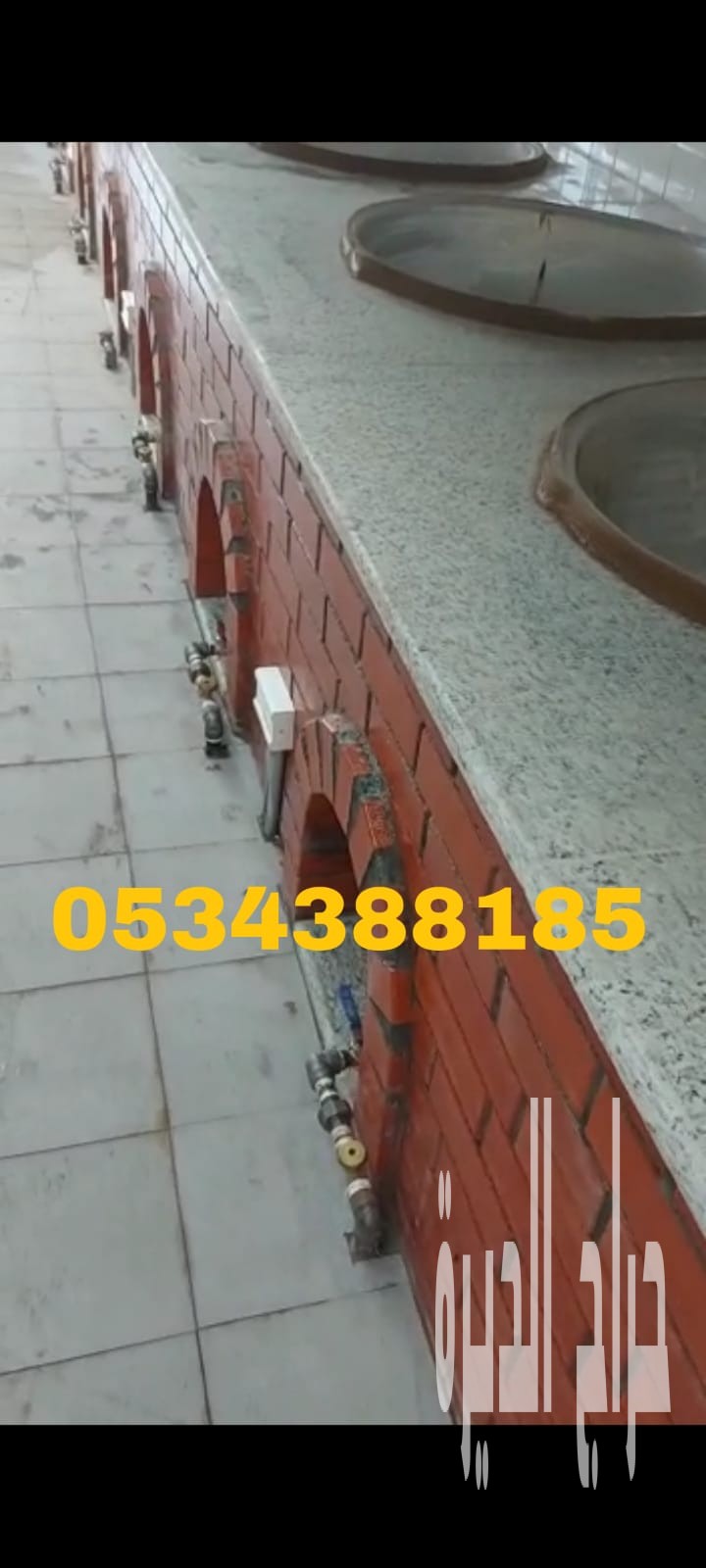 بناء شوايات وأفران خارجية بالطوب الحراري